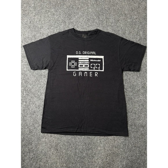 Nintendo Other - Mens Nintendo OG Gamer Controller Black Graphic T-Shirt, Size M